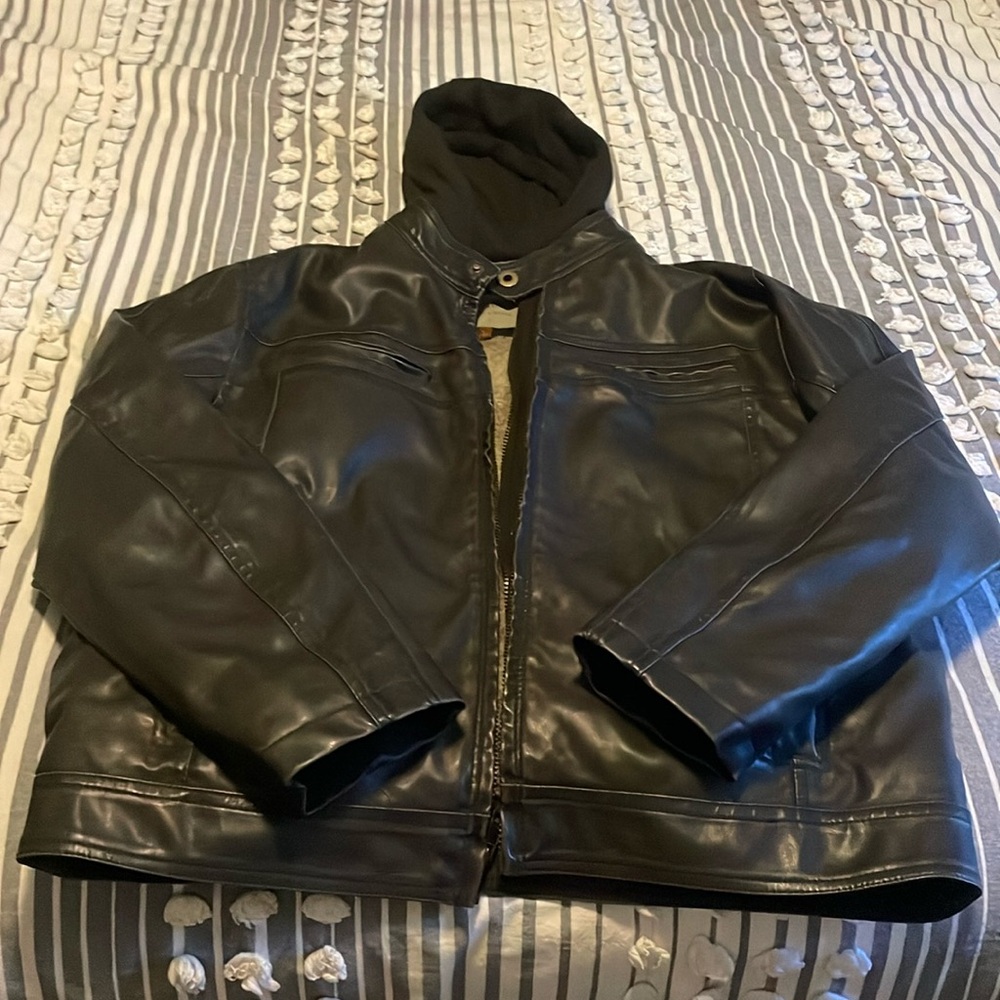 Leather Bomber Jacket